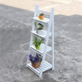 Flower Stand Rack Shelf 4 Tier Outdoor Wooden Garden Home Flower Balcony Shelf Ladder Display